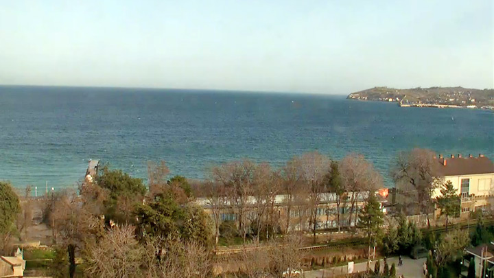 Онлайн вид на феодосийский залив (Феодосия, Россия)